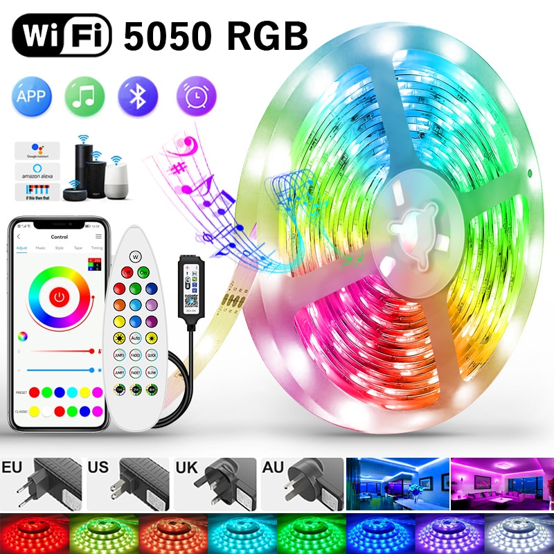 WiFi Led Ʈ  5050 RGB  Ŀ   USB Le..